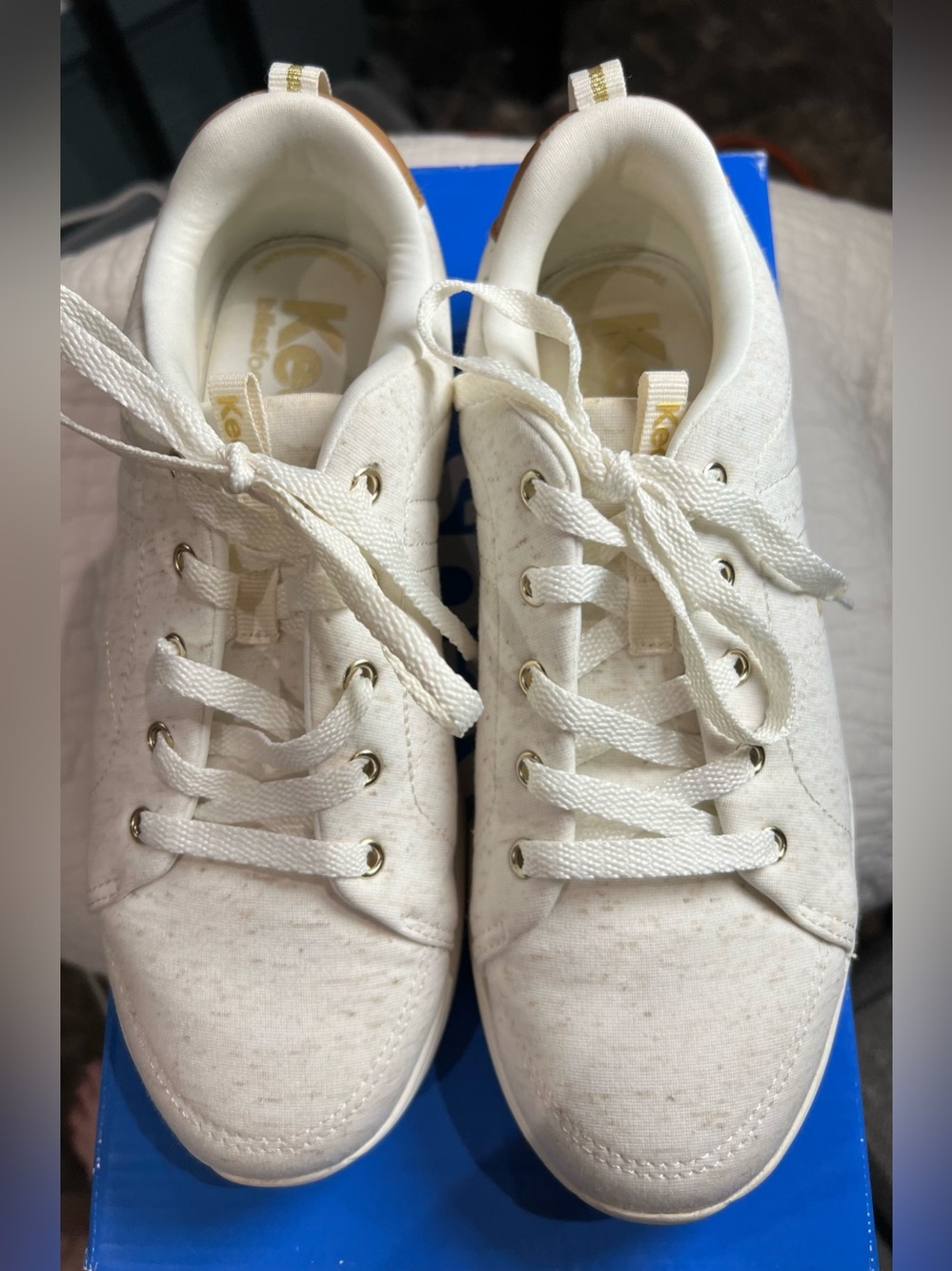 Keds Bliss Walk - New/light soil 8 Wide White Lace-Up Sneakers